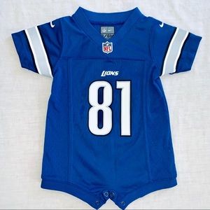 NIKE NFL Lions Jersey for baby. Size 3-6 months.